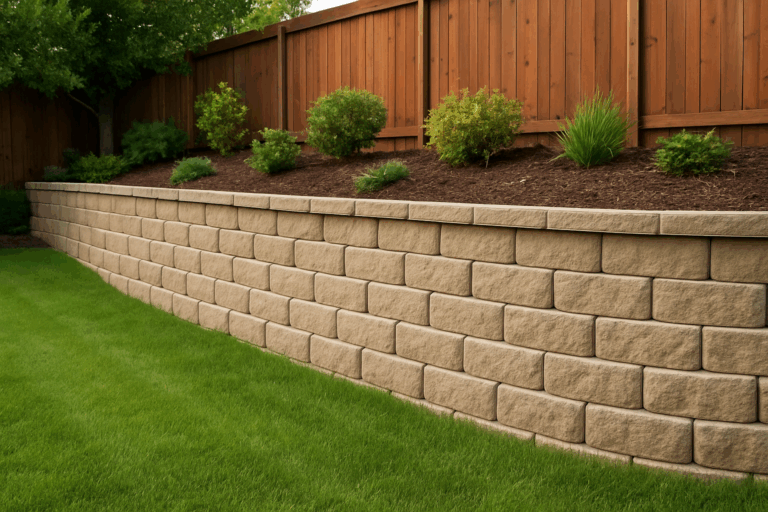 block based retaining wall