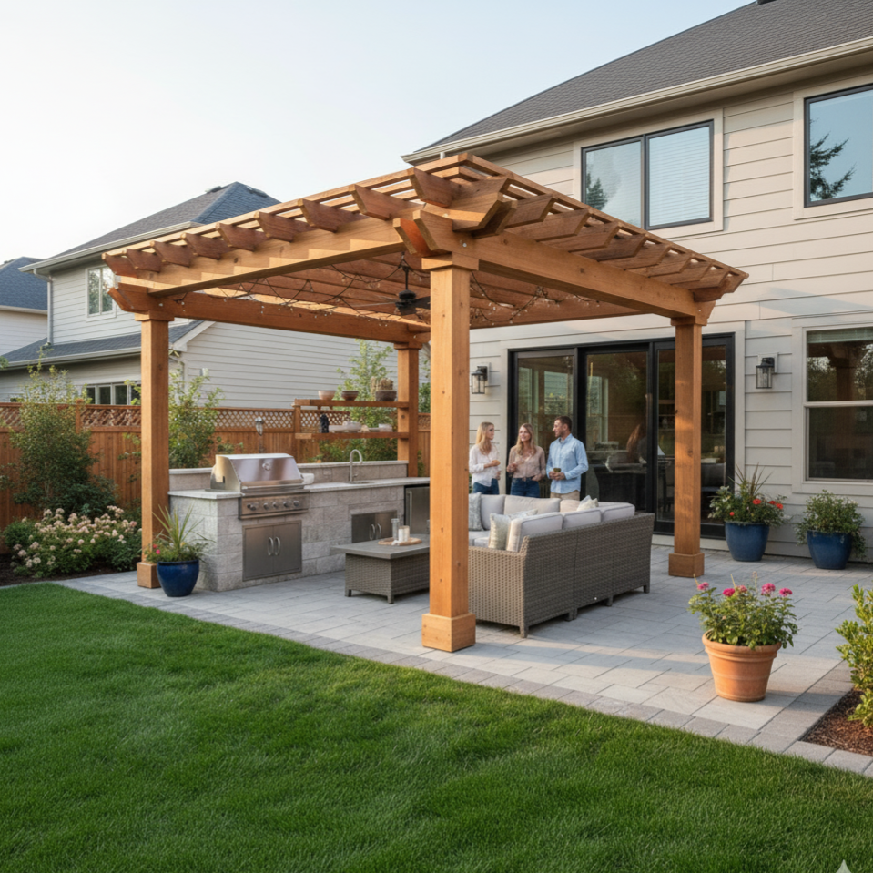 outdoor pergola